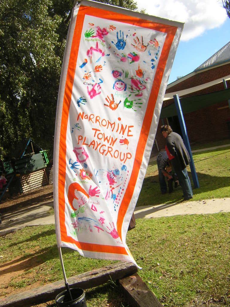 kids at heart. Dubbo, NSW - banners and flags