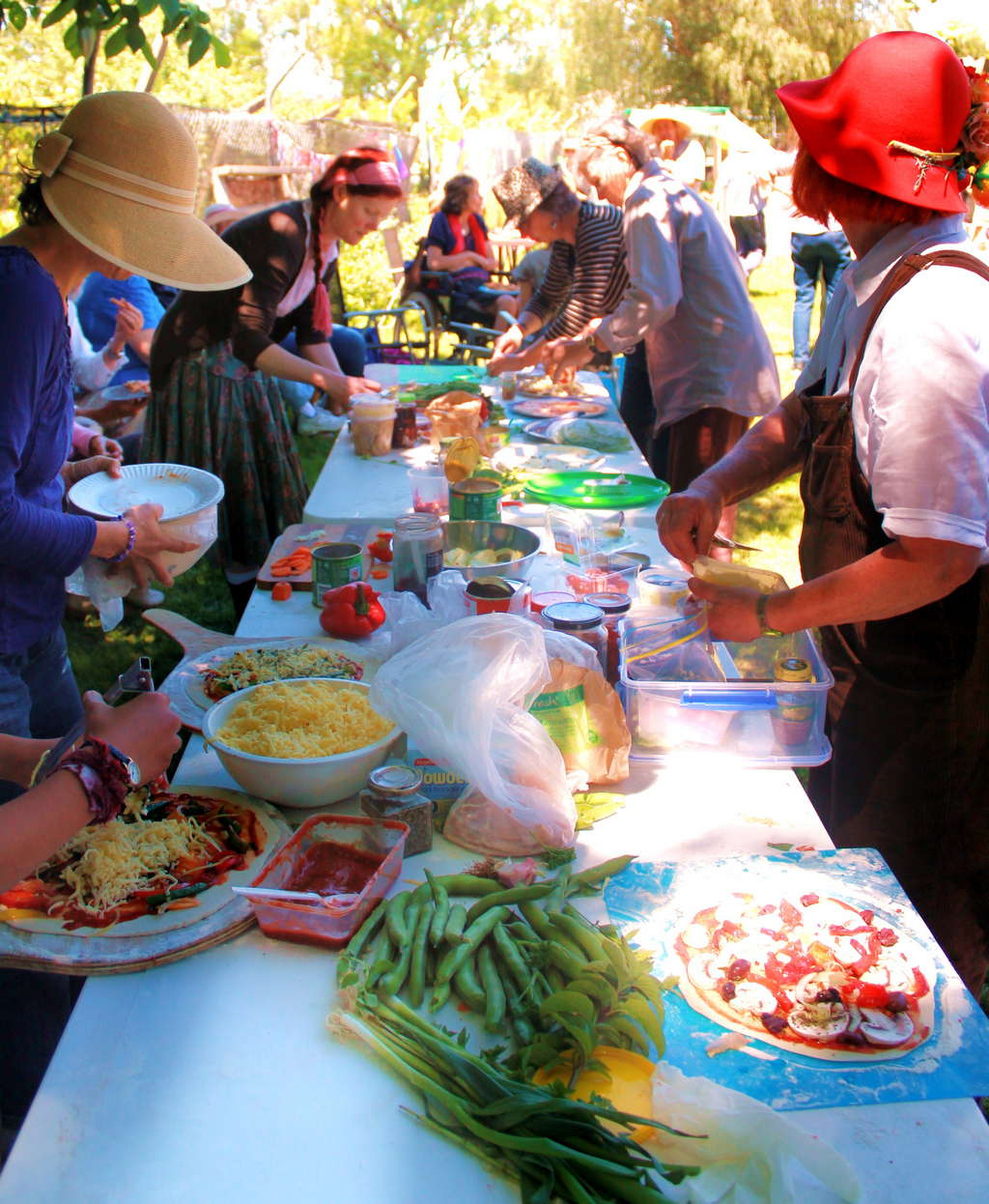 Pizza oven celebration